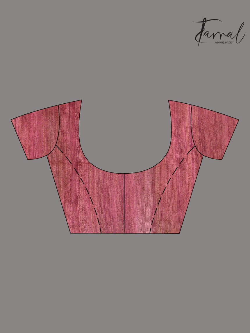 Bhagalpuri Tussar Handloom Silk Saree blend green and maroon bloue