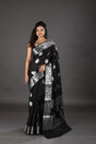 Black kora organza benarasi saree - Tamal Boutique