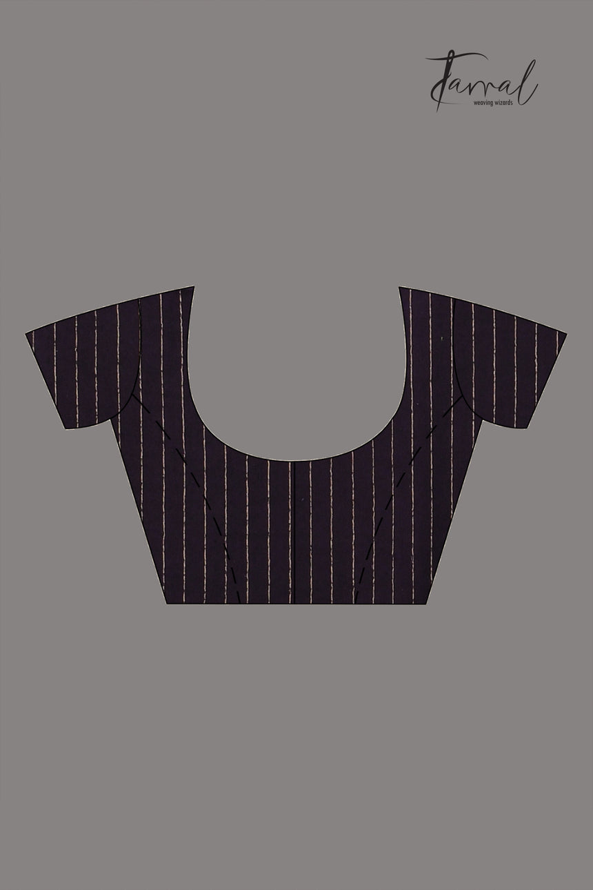 Purple Tusser & tissue sequins mulberry silk handloom jamdani saree