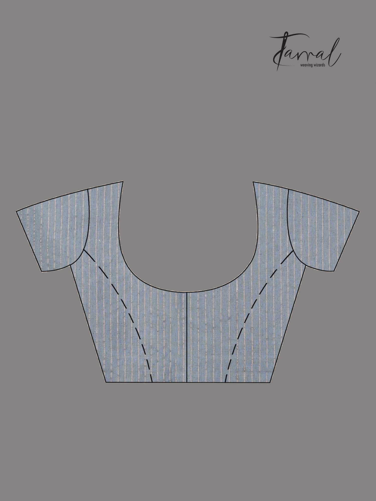 Steel Grey Pure Mulberry Silk Handwoven Jamdani Saree