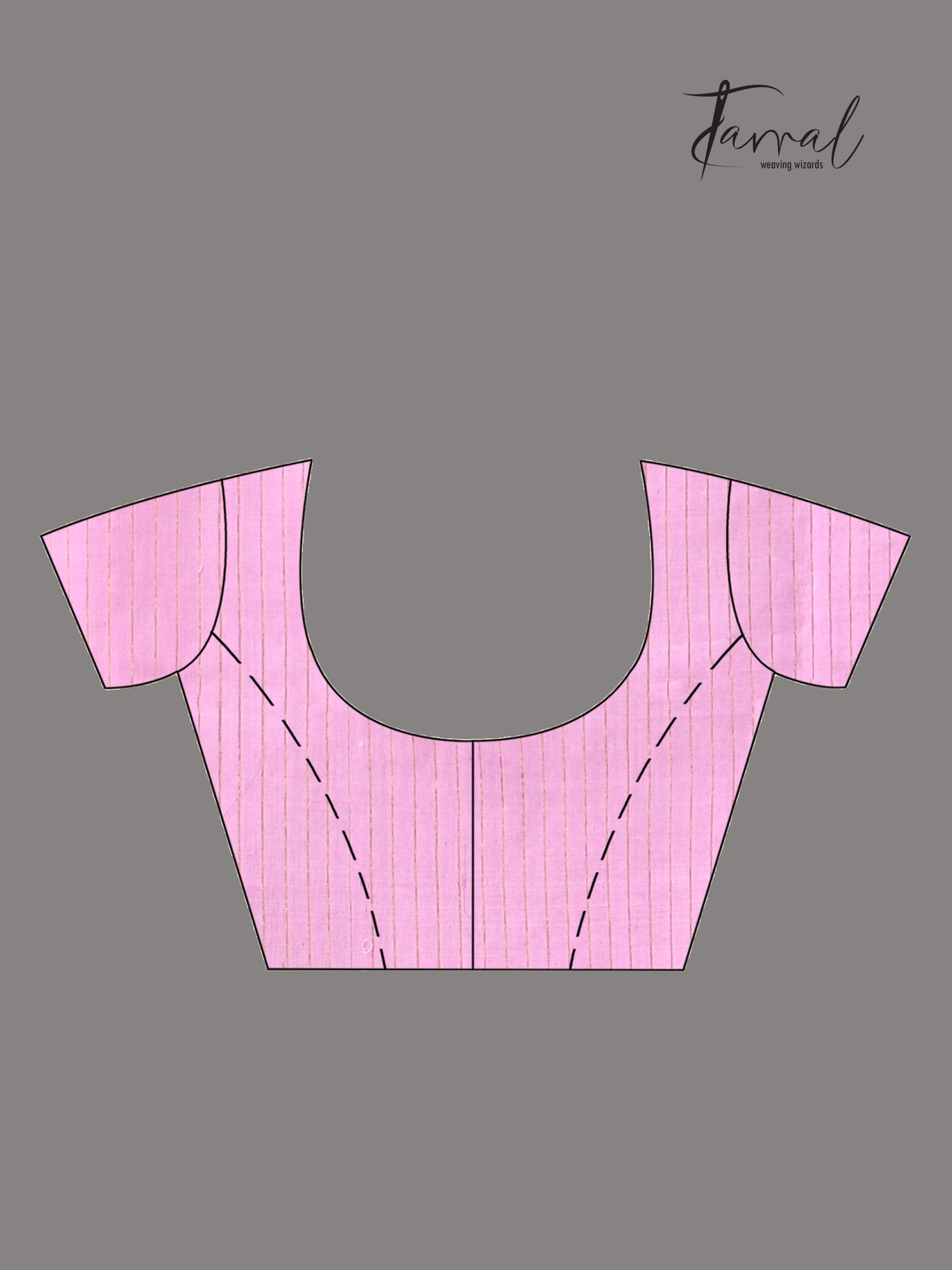 Magenta with zari border mulberry silk handwoven jamdani saree