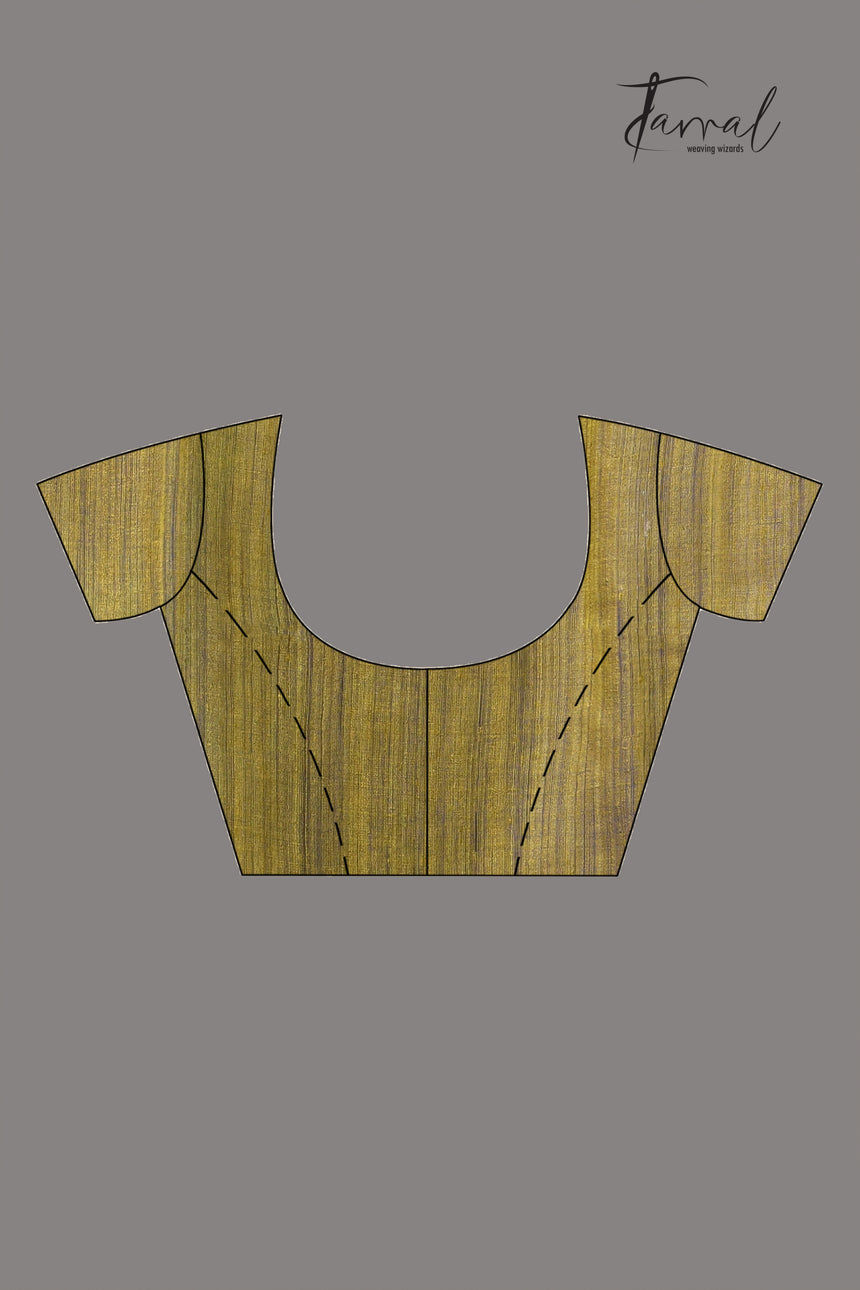 Blueish yellow muslin silk Paithani sequins handwoven jamdani saree