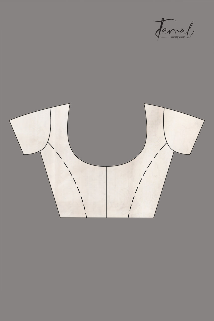 Offwhite Self Allover Rose Motifs Handwoven Muslin Silk Jamdani Saree