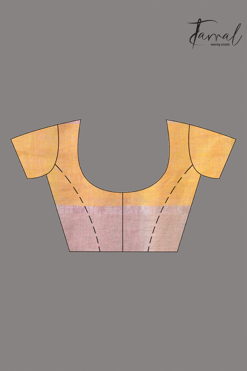 Explore the Linen products in handloom multi coloured saree