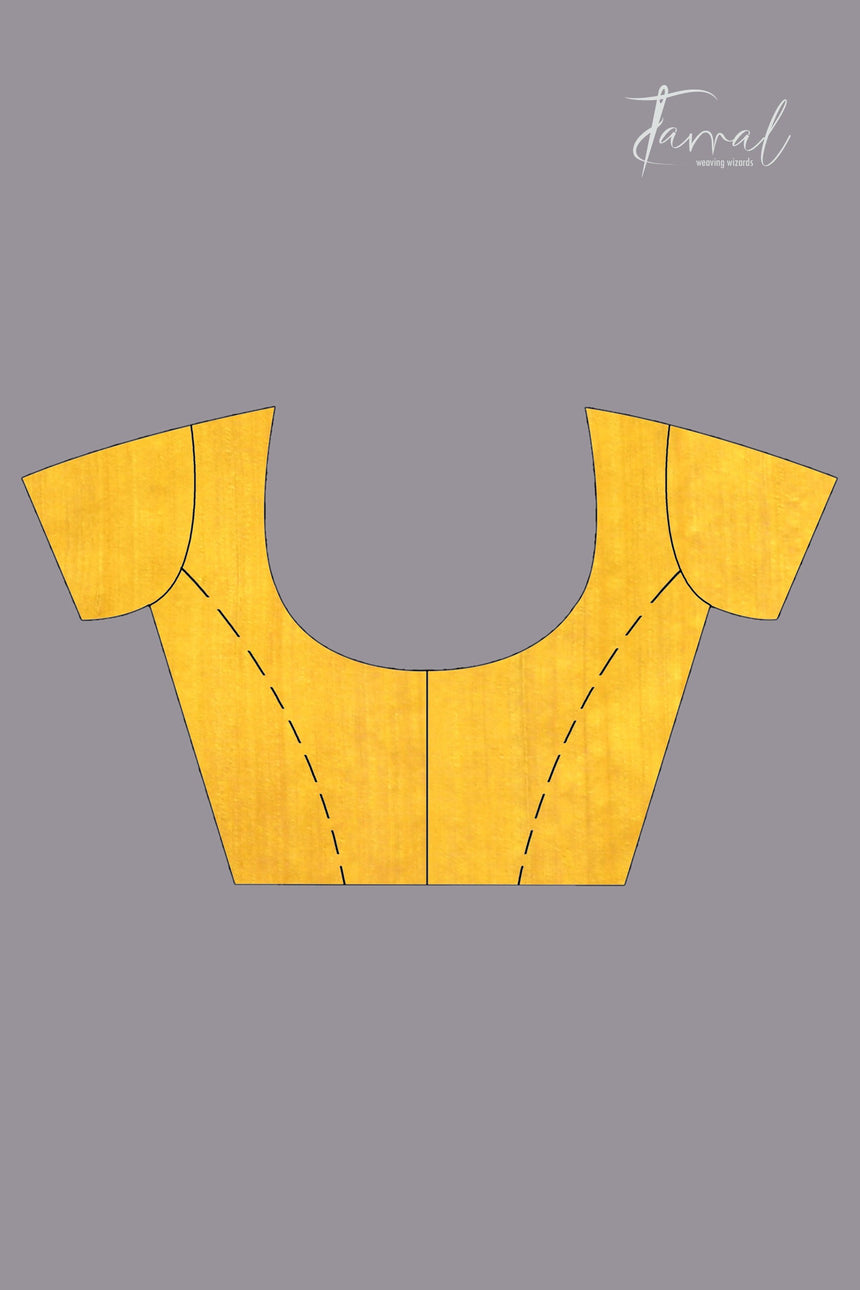 Golden_Yellow_half_muslin_matka_silk_handwoven_jamdani_sequins_saree_back