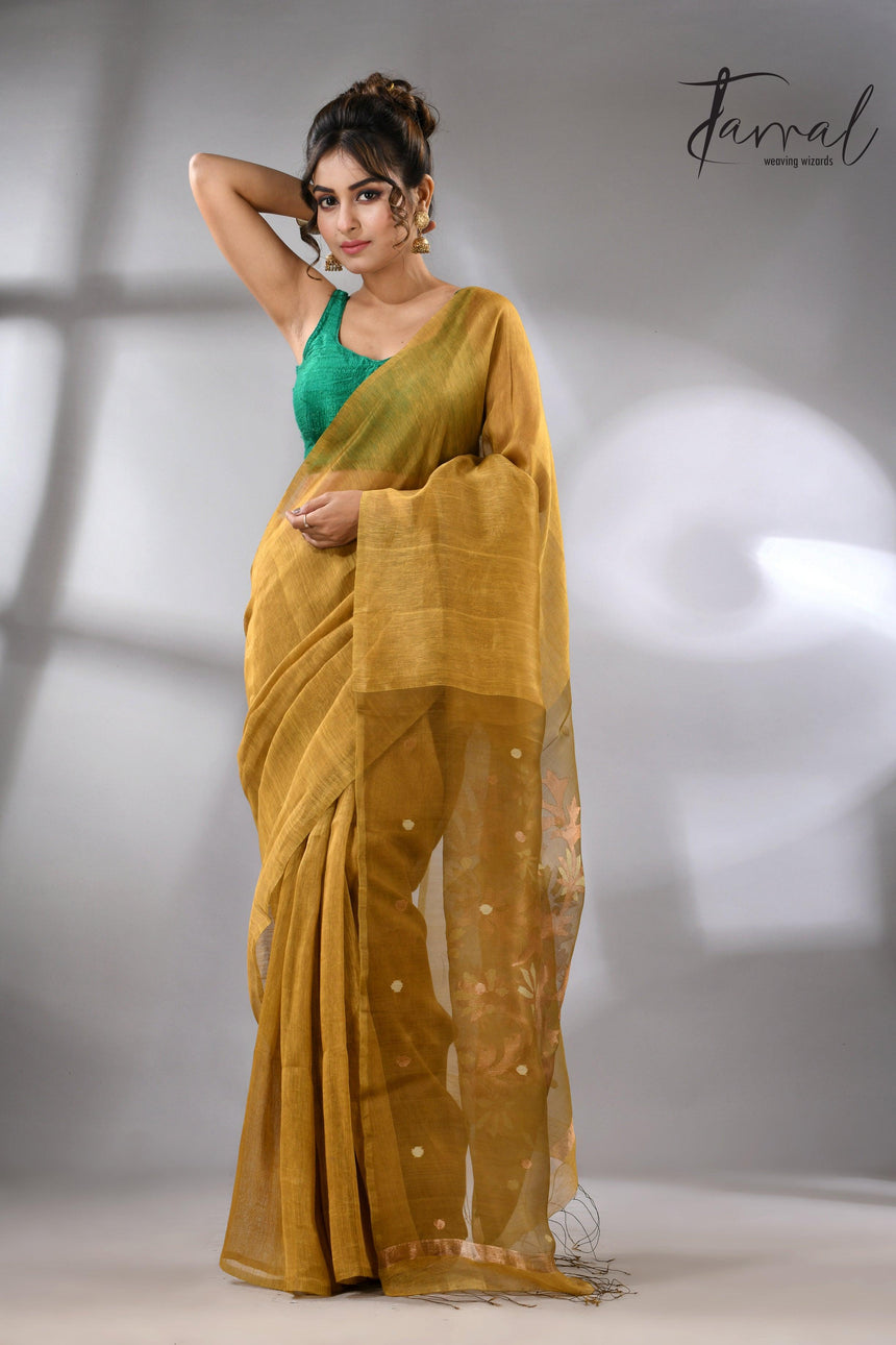 jamdani saree, jamdani, handloom, handwoven, saree, silk, dhakai, weaving, kolkatasaree, tamalboutique