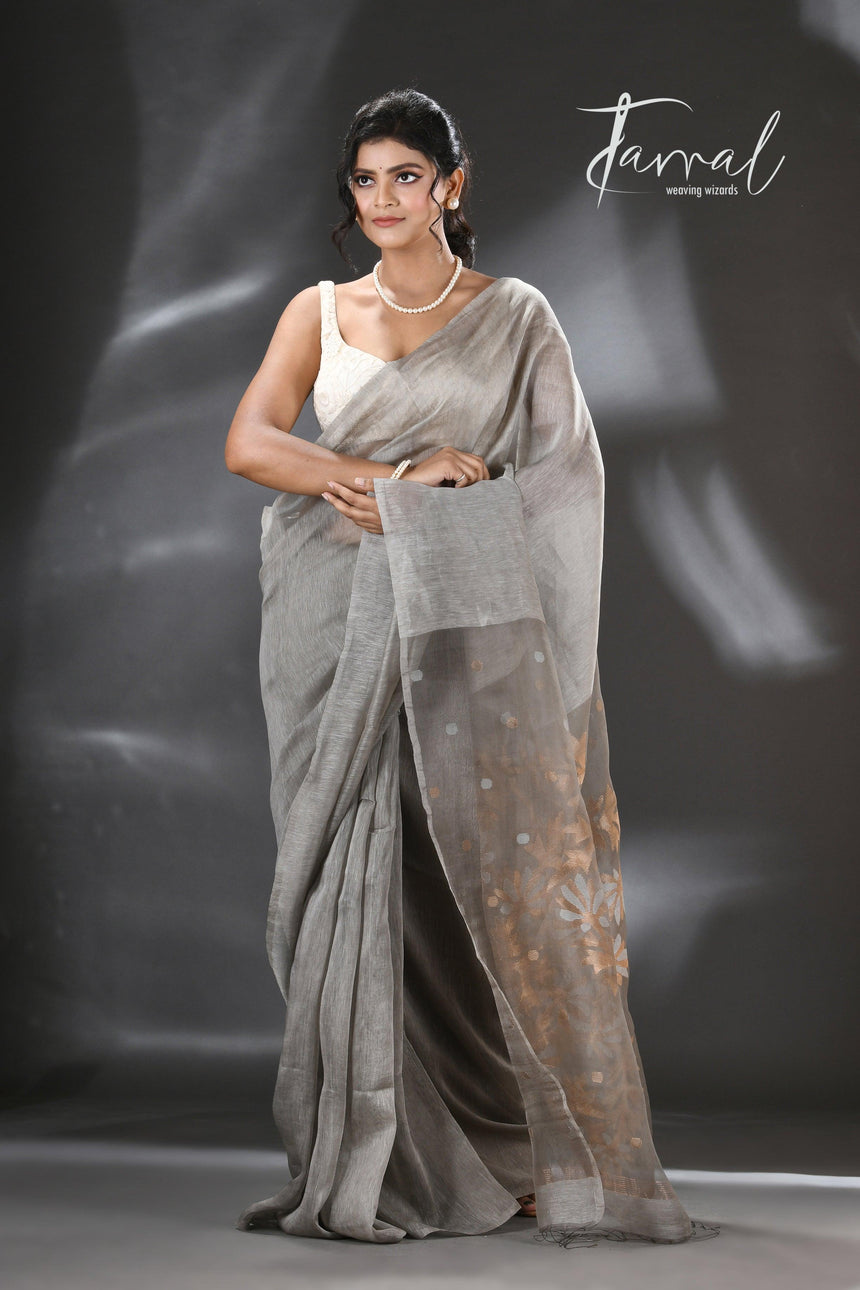 jamdani saree, jamdani, handloom, handwoven, saree, silk, dhakai, weaving, kolkatasaree, tamalboutique
