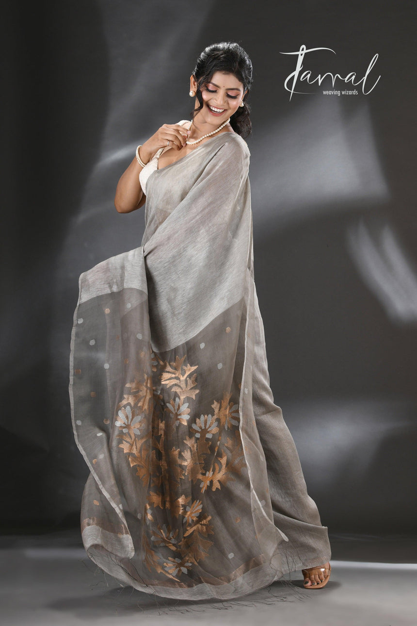 jamdani saree, jamdani, handloom, handwoven, saree, silk, dhakai, weaving, kolkatasaree, tamalboutique