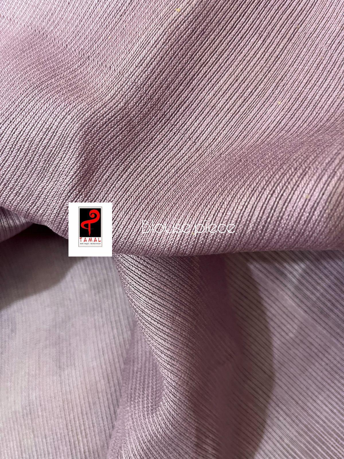 Lavender with multi colour allover floral muslin silk handwoven jamdani saree - Tamal Boutique