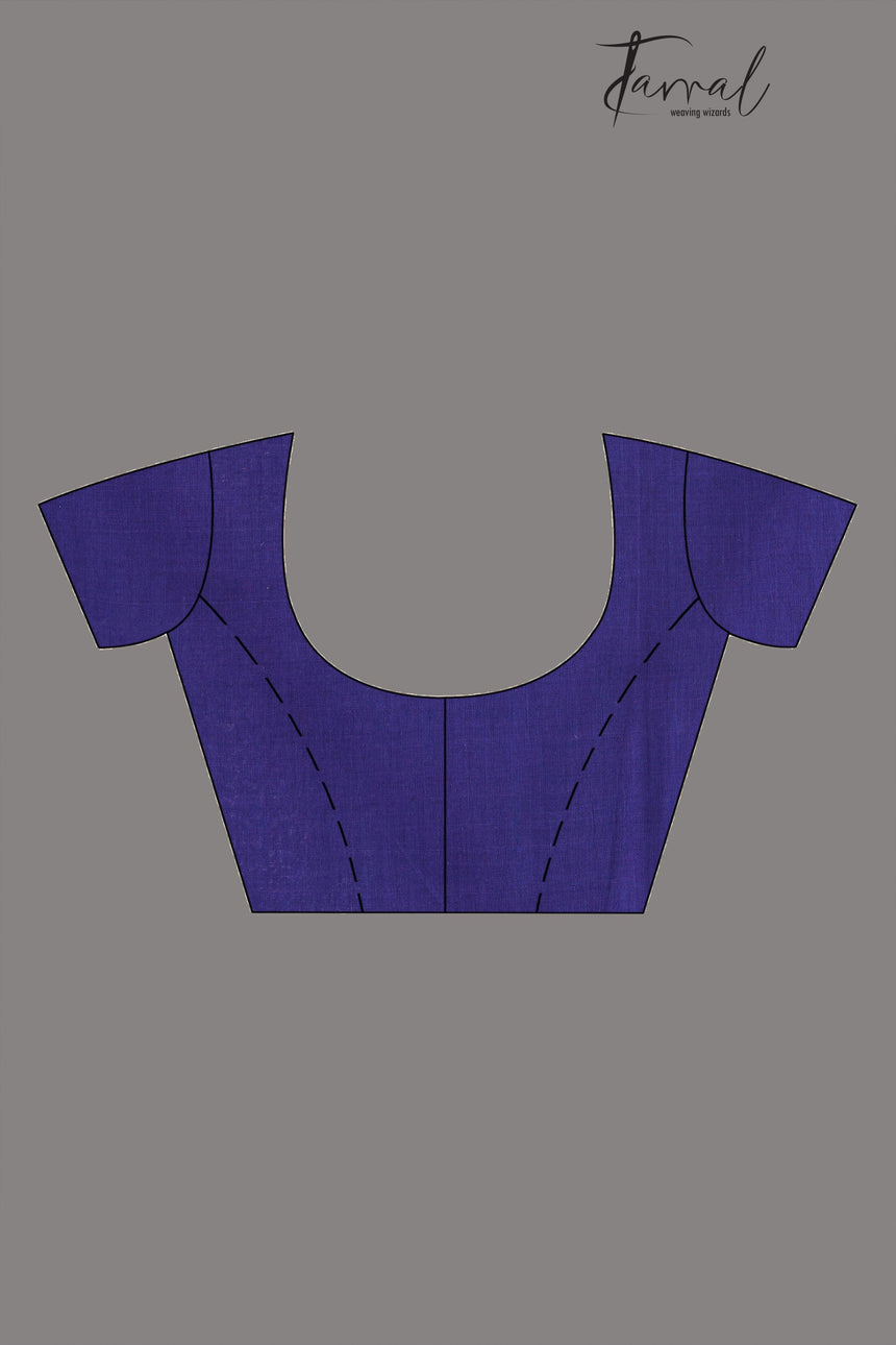 Lavender with tree pallu pure cotton handwoven jamdani saree