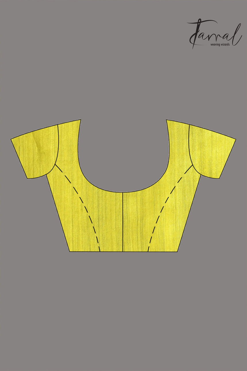 Lemon Green half & matka muslin silk handwoven jamdani saree