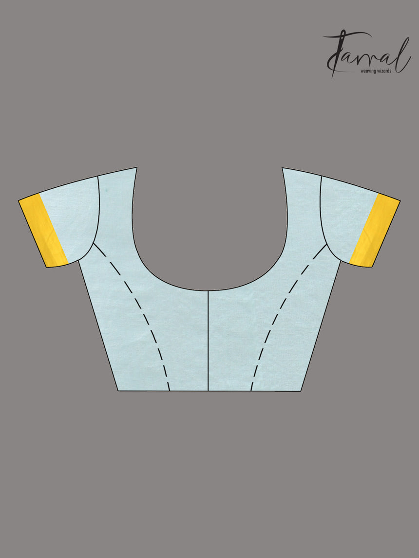 Light mint green muslin silk floral handwoven jamdani saree