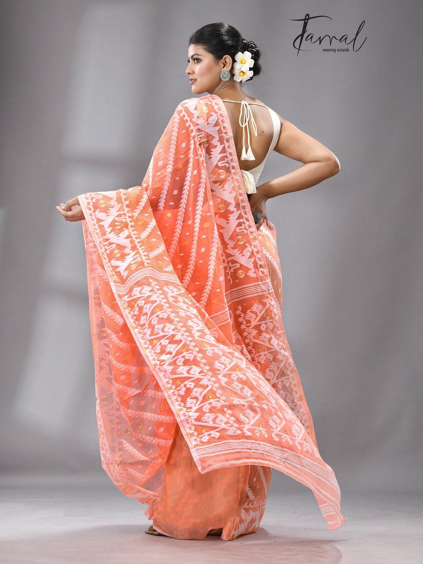 jamdani saree, jamdani, handloom, handwoven, saree, silk, dhakai, weaving, kolkatasaree, tamalboutique