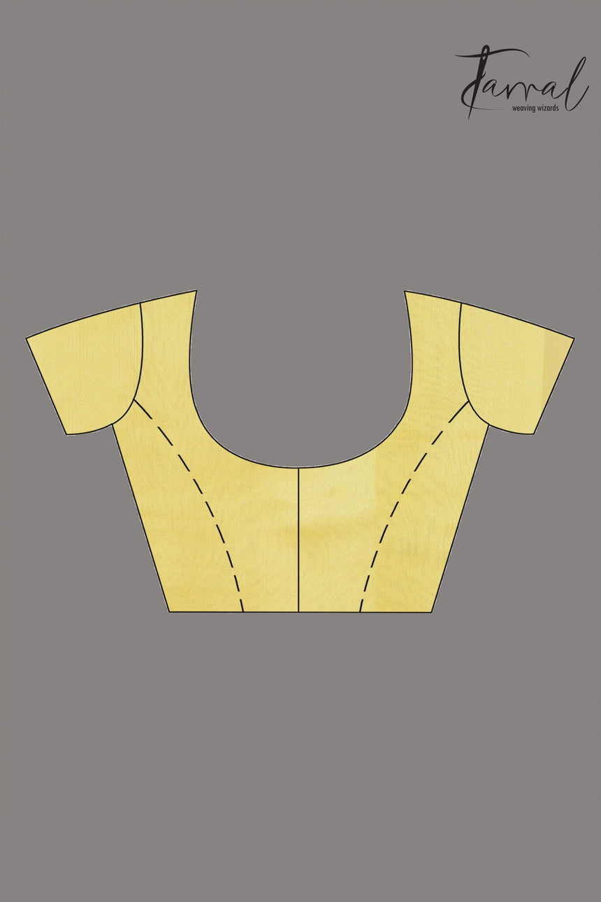 Light yellow with multi colour allover floral handwoven jamdani saree - Tamal Boutique