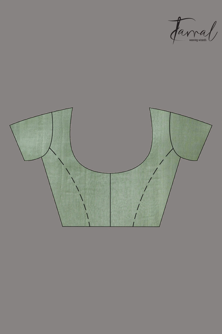 Moss_green_paithani_pure_muslin_silk_handwoven_jamdani_saree