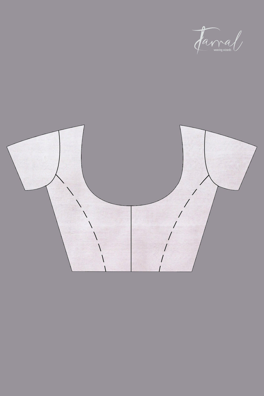 Off White with Multicolor parrot paithani temple border pure muslin silk handwoven jamdani saree - Tamal Boutique