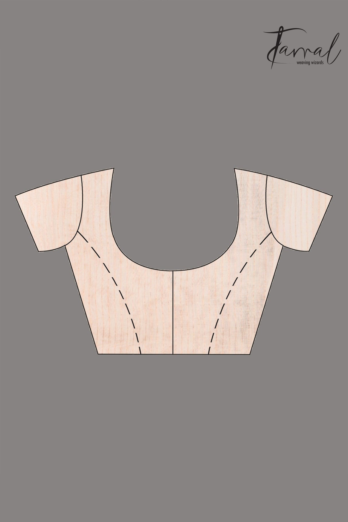 Offwhite Muslin handwoven needle zari work jamdani saree blouse