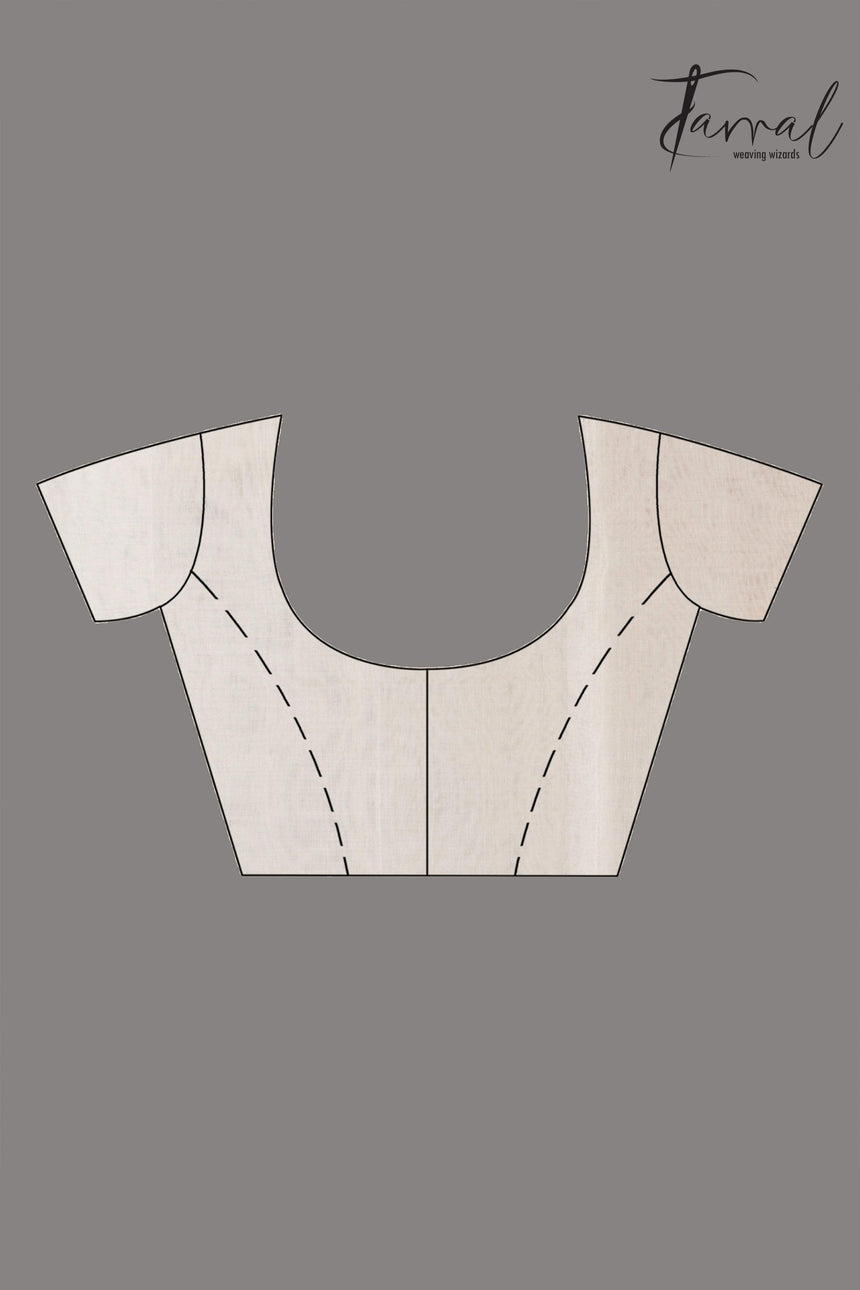 Offwhite self rose motifs handwoven jamdani saree in muslin silk - Tamal Boutique