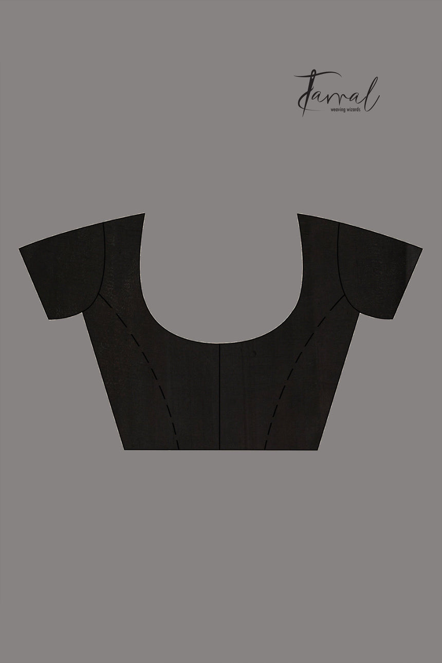 Offwhite with black border handcrafted batik pure silk saree