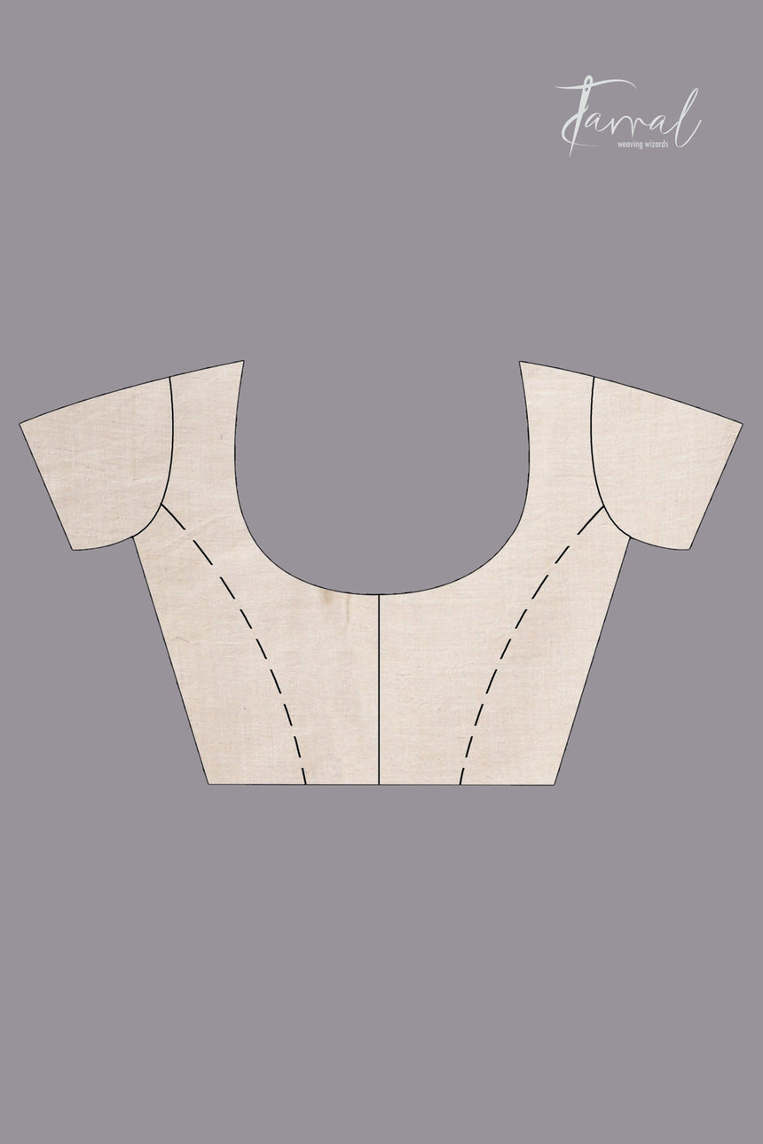 Offwhite with black border pure cotton handwoven jamdani saree