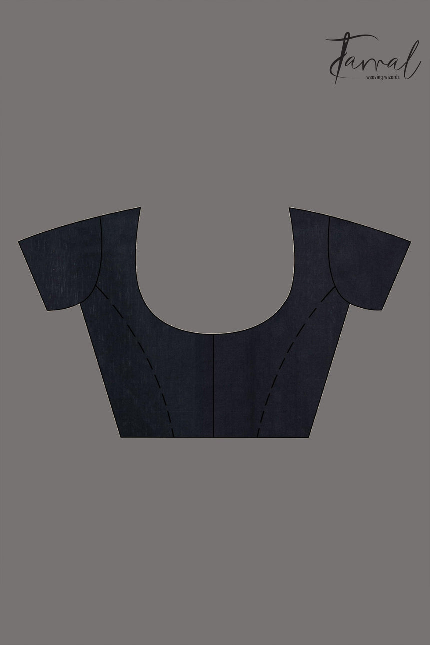 Peacock green with gold lotus handwoven matka silk jamdani saree - Tamal Boutique