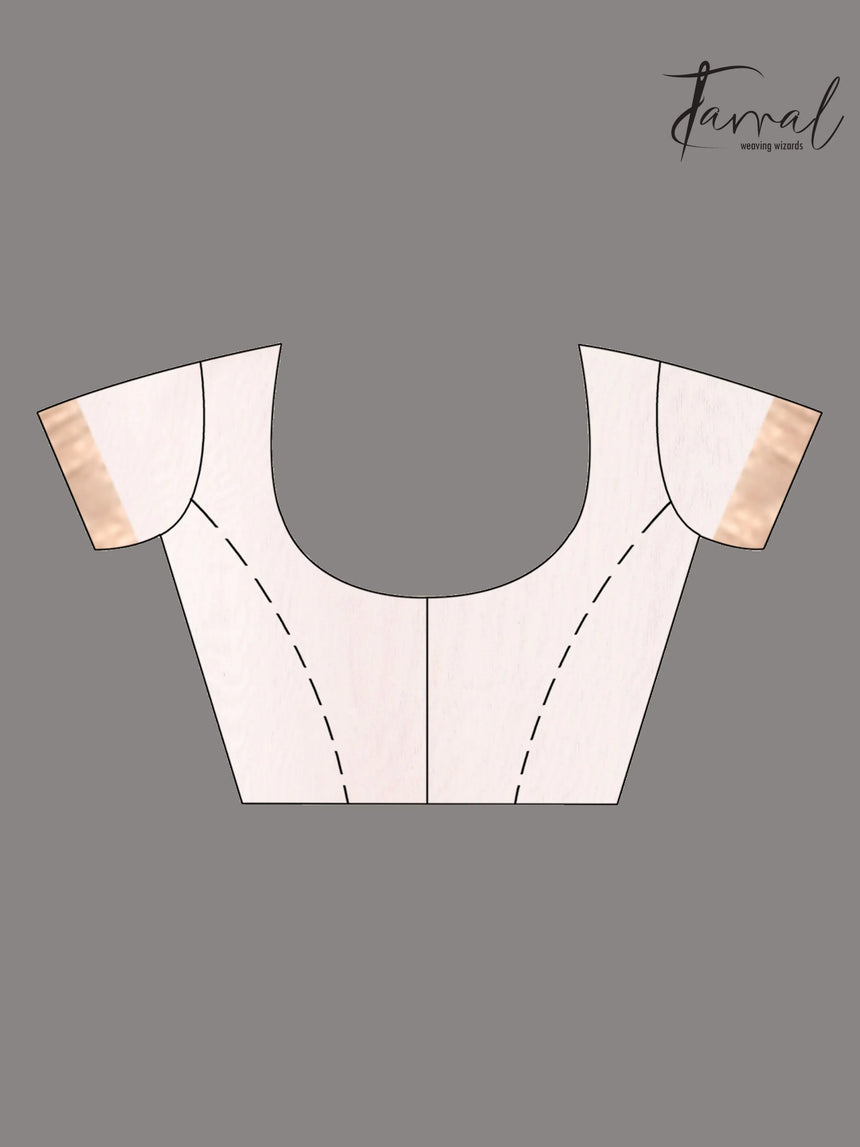 Pink with white floral pallu matka silk handwoven jamdani saree - Tamal Boutique