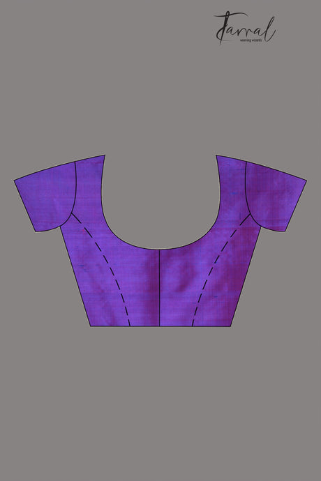 Purple zari splendor bishnupuri katan silk saree - Tamal Boutique