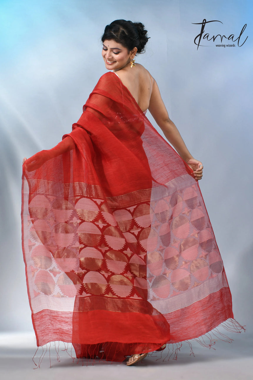 jamdani saree, jamdani, handloom, handwoven, saree, silk, dhakai, weaving, kolkatasaree, tamalboutique