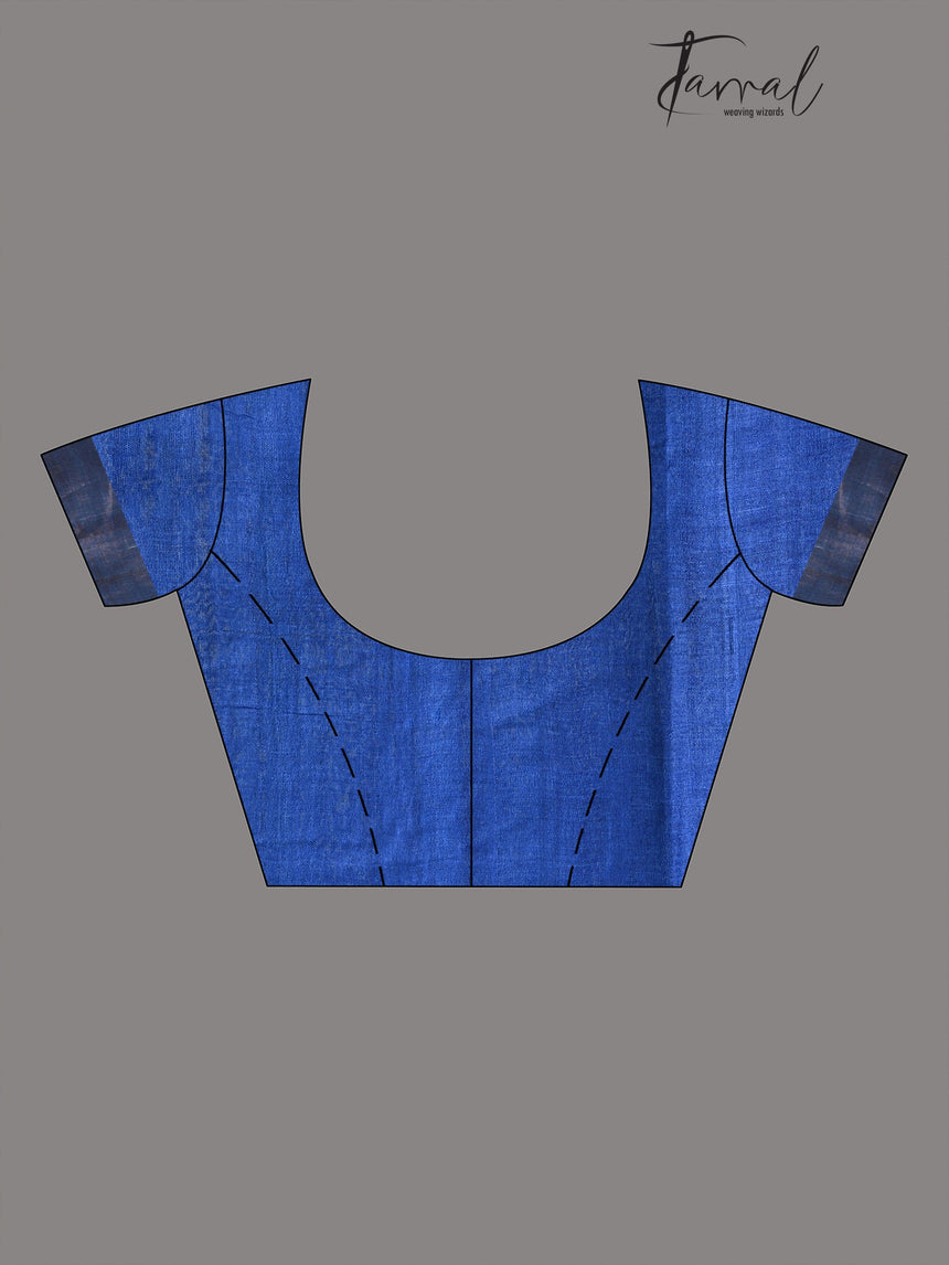 Zari Tussar Madhubala handloom silk saree - Tamal Boutique