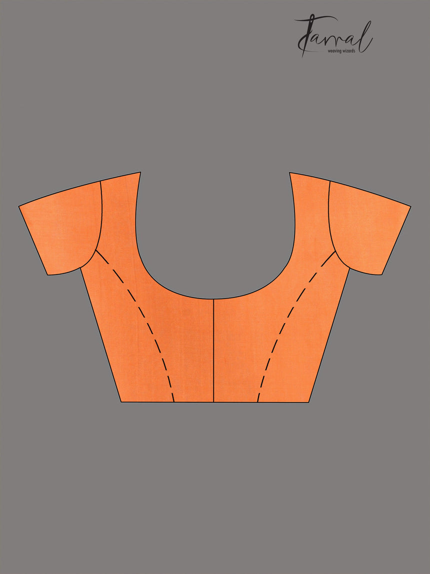 Periwinkle glow muslin silk handwoven jamdani saree - Tamal Boutique