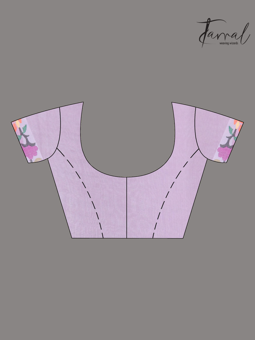 Dust pink with multi colour allover handwoven muslin silk jamdani saree