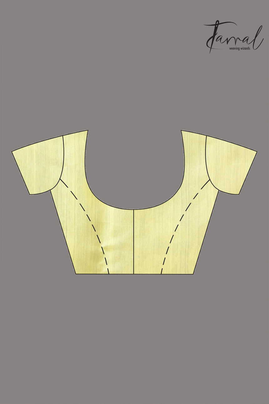 Yellow with purple border allover rose motifs handwoven musli silk jamdani saree