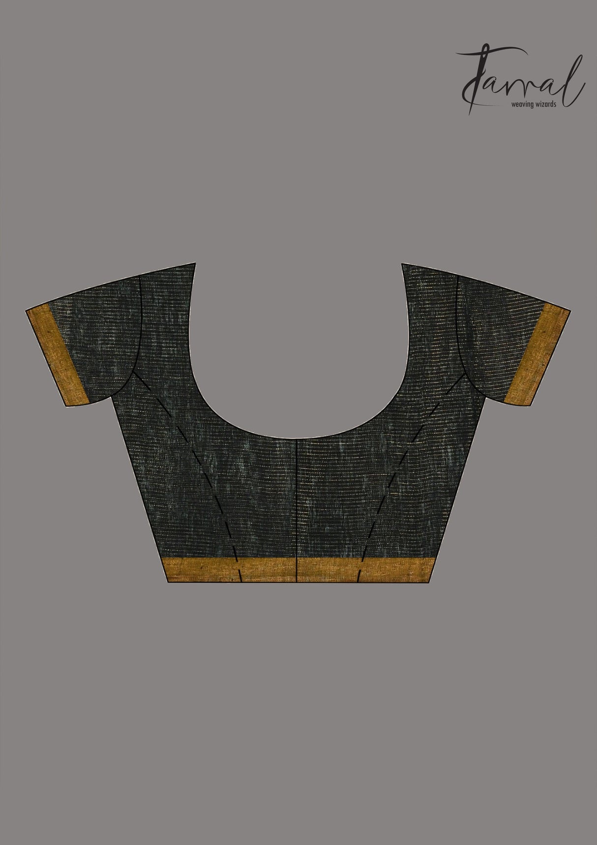 Black With multi colour sunflower motifs tissue linen handloom jamdani Saree - Tamal Boutique