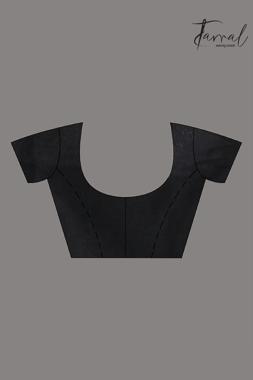 Steel grey color with lotus matka silk handwoven jamdani saree