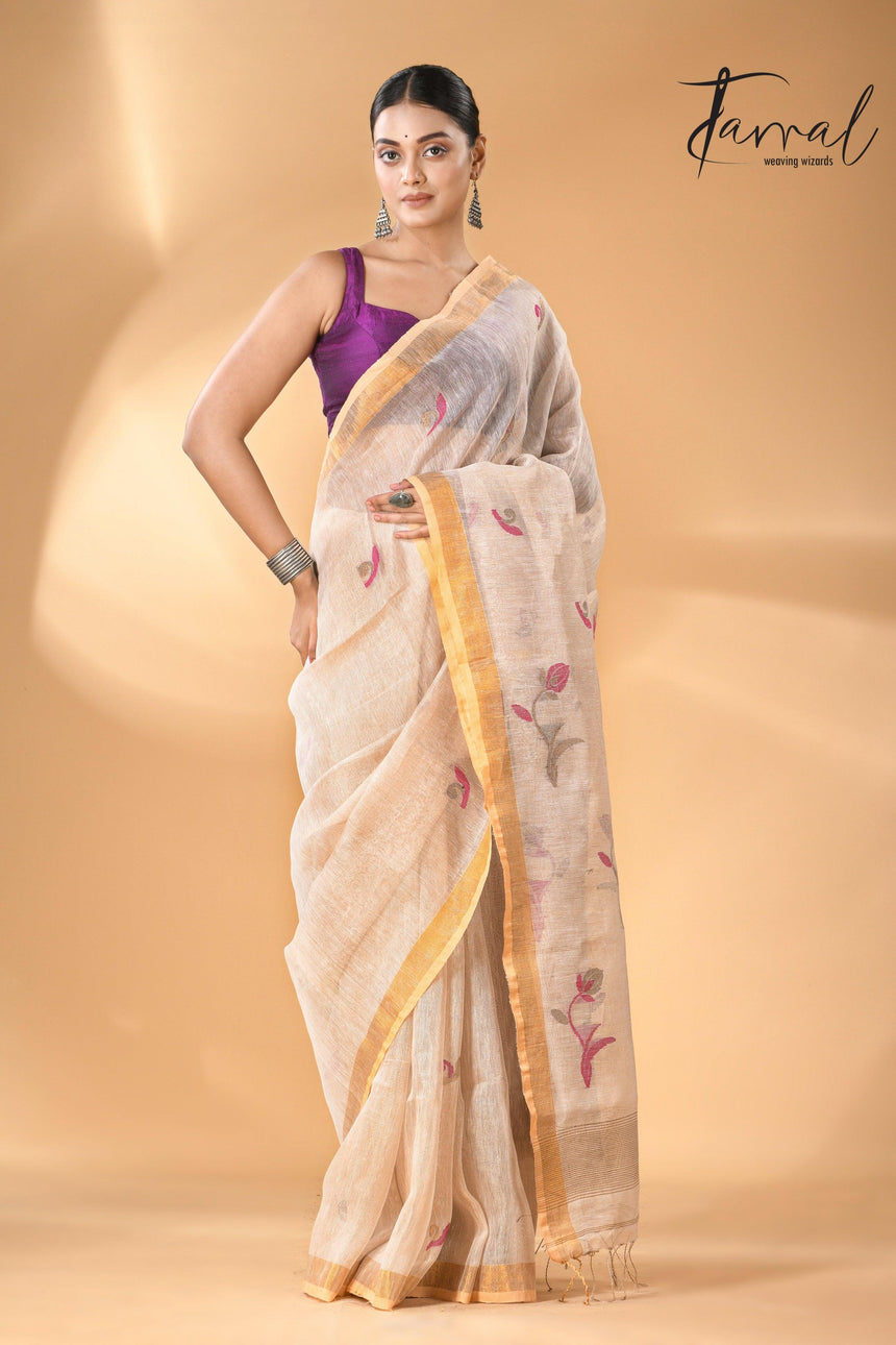 jamdani saree, jamdani, handloom, handwoven, saree, silk, dhakai, weaving, kolkatasaree, tamalboutique