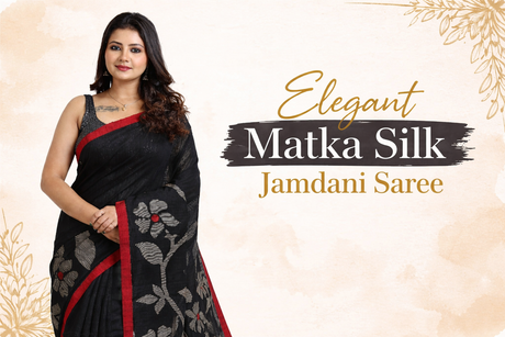 Matka Silk Jamdani Saree – The Art of Bengal Handloom Weaving