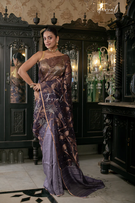 Muslin Silk Saree: Where Soft Muslin Meets the Sheen of Silk
