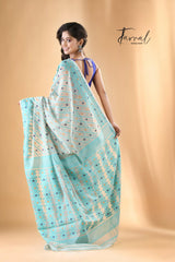 jamdani saree, jamdani, handloom, handwoven, saree, silk, dhakai, weaving, kolkatasaree, tamalboutique