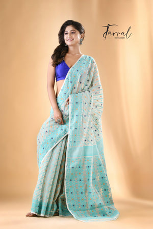 jamdani saree, jamdani, handloom, handwoven, saree, silk, dhakai, weaving, kolkatasaree, tamalboutique