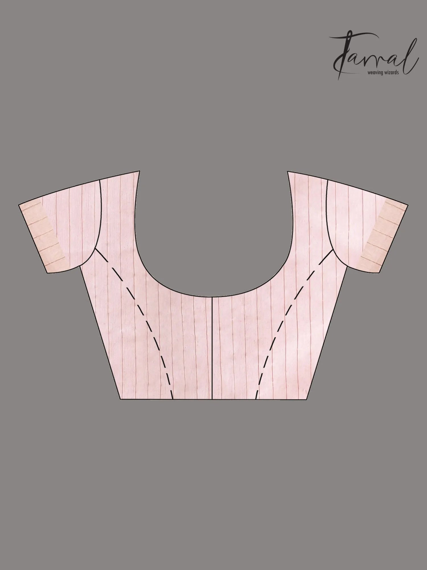 Baby pink with border bangalore silk handwoven jamdani saree