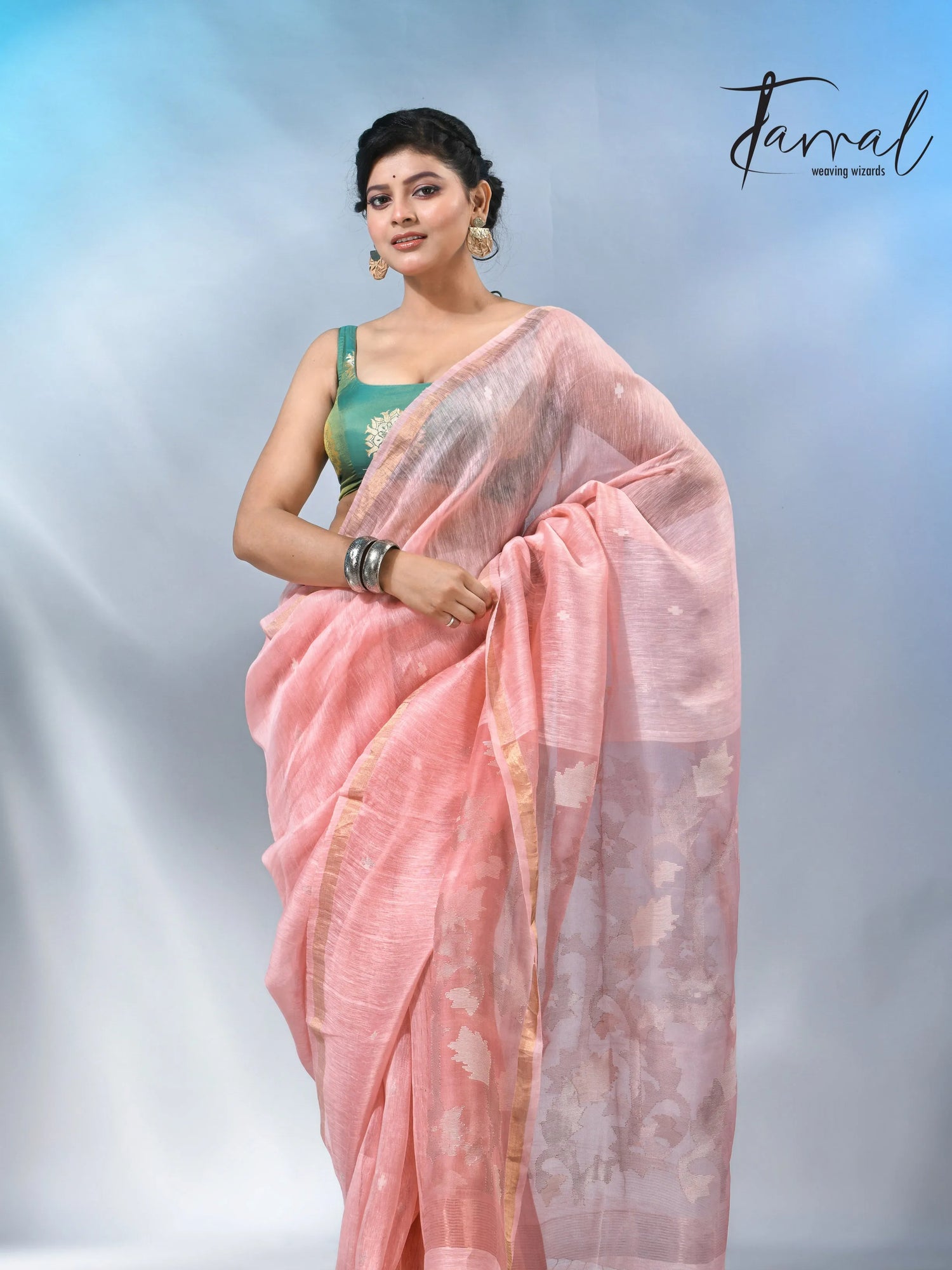 jamdani saree, jamdani, handloom, handwoven, saree, silk, dhakai, weaving, kolkatasaree, tamalboutique