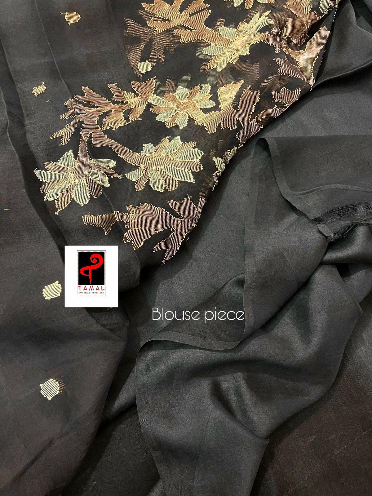 jamdani saree, jamdani, handloom, handwoven, saree, silk, dhakai, weaving, kolkatasaree, tamalboutique