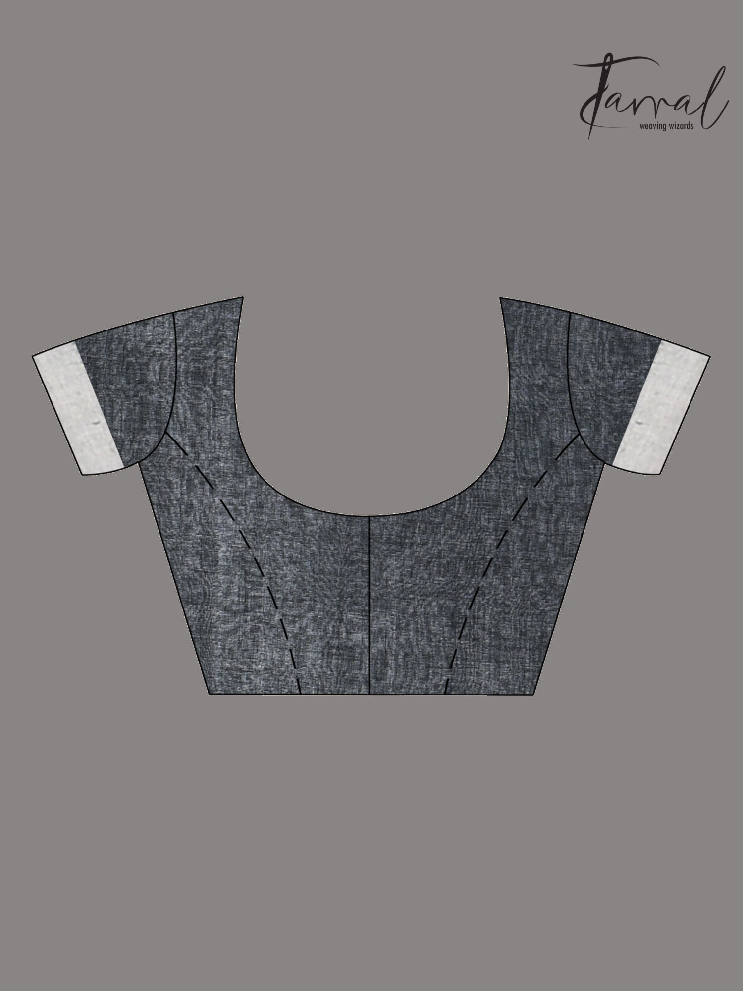 Black pure cotton hibiscus floral handwoven jamdani saree