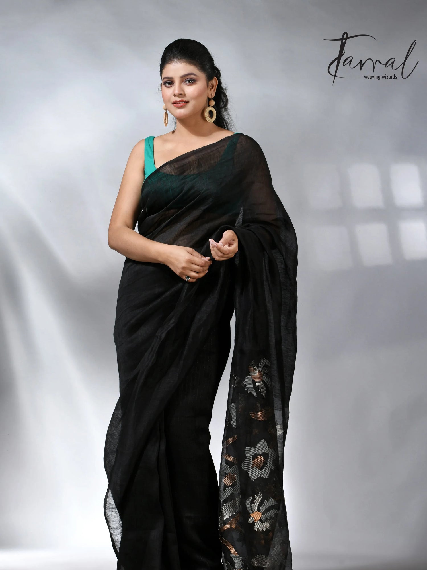 jamdani saree, jamdani, handloom, handwoven, saree, silk, dhakai, weaving, kolkatasaree, tamalboutique