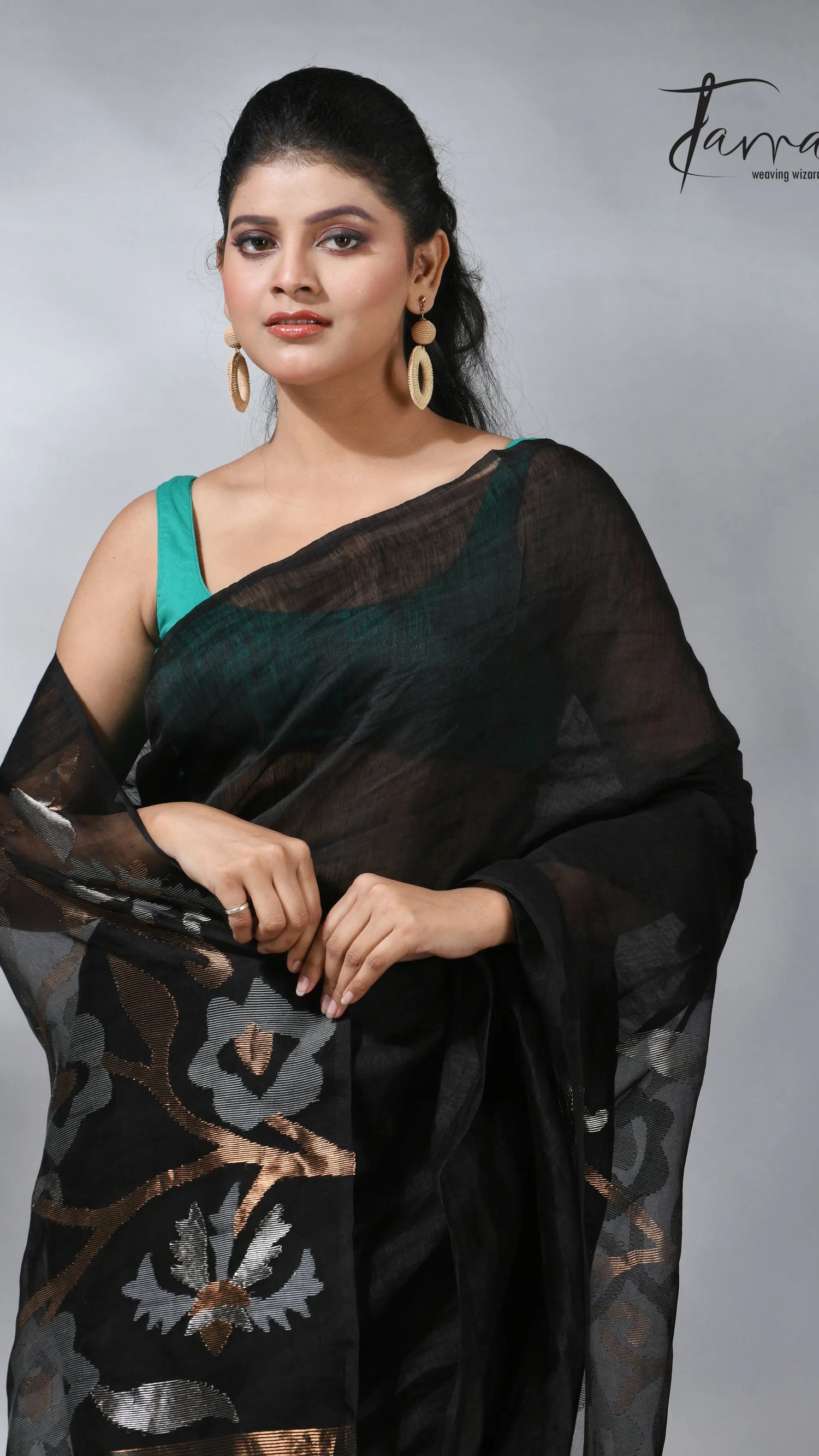 jamdani saree, jamdani, handloom, handwoven, saree, silk, dhakai, weaving, kolkatasaree, tamalboutique