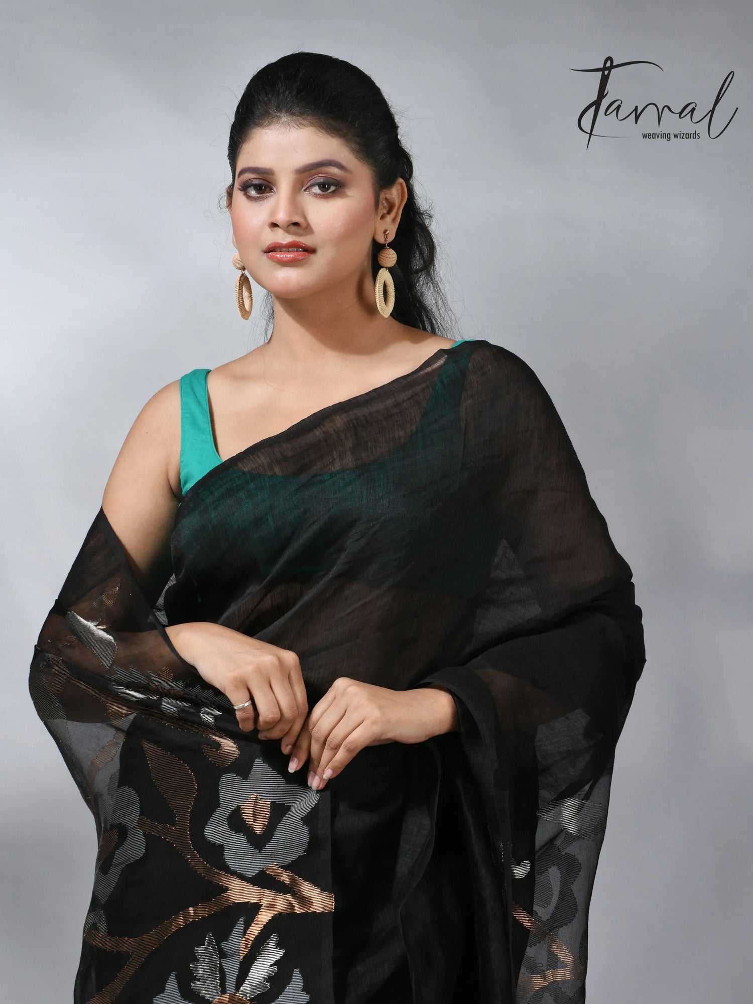 jamdani saree, jamdani, handloom, handwoven, saree, silk, dhakai, weaving, kolkatasaree, tamalboutique