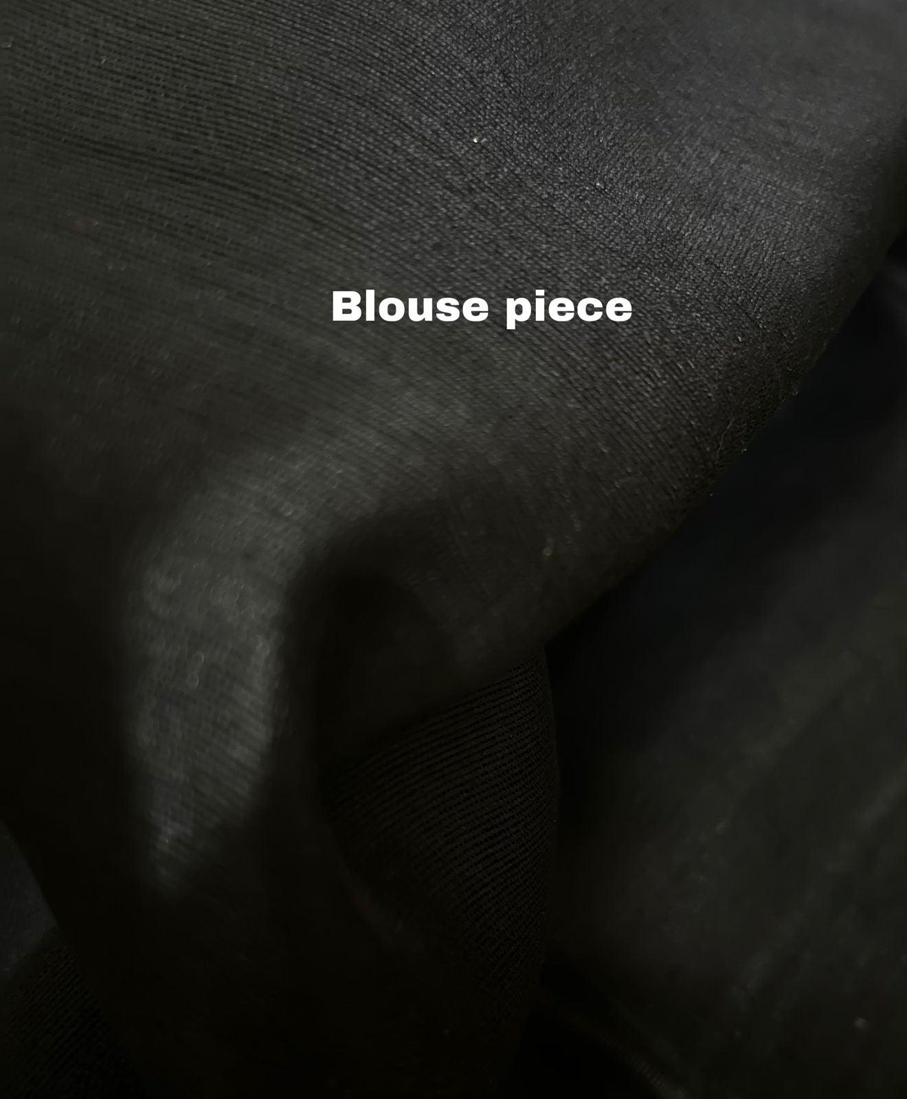 Black with red & beige colour kalka motifs matka silk handwoven jamdani saree - Tamal Boutique