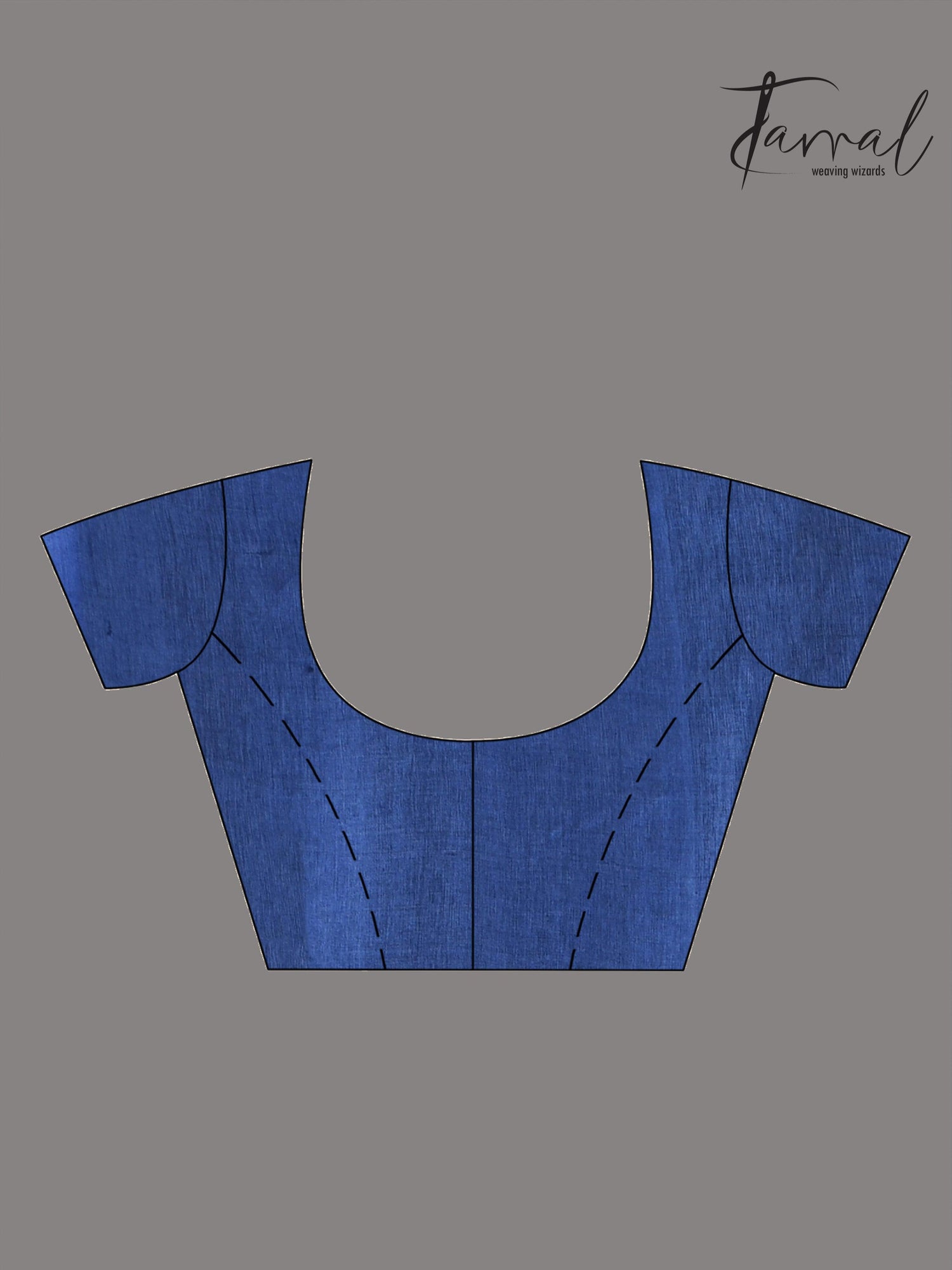 Blue berries colour in the Tussar hand block printed sarees