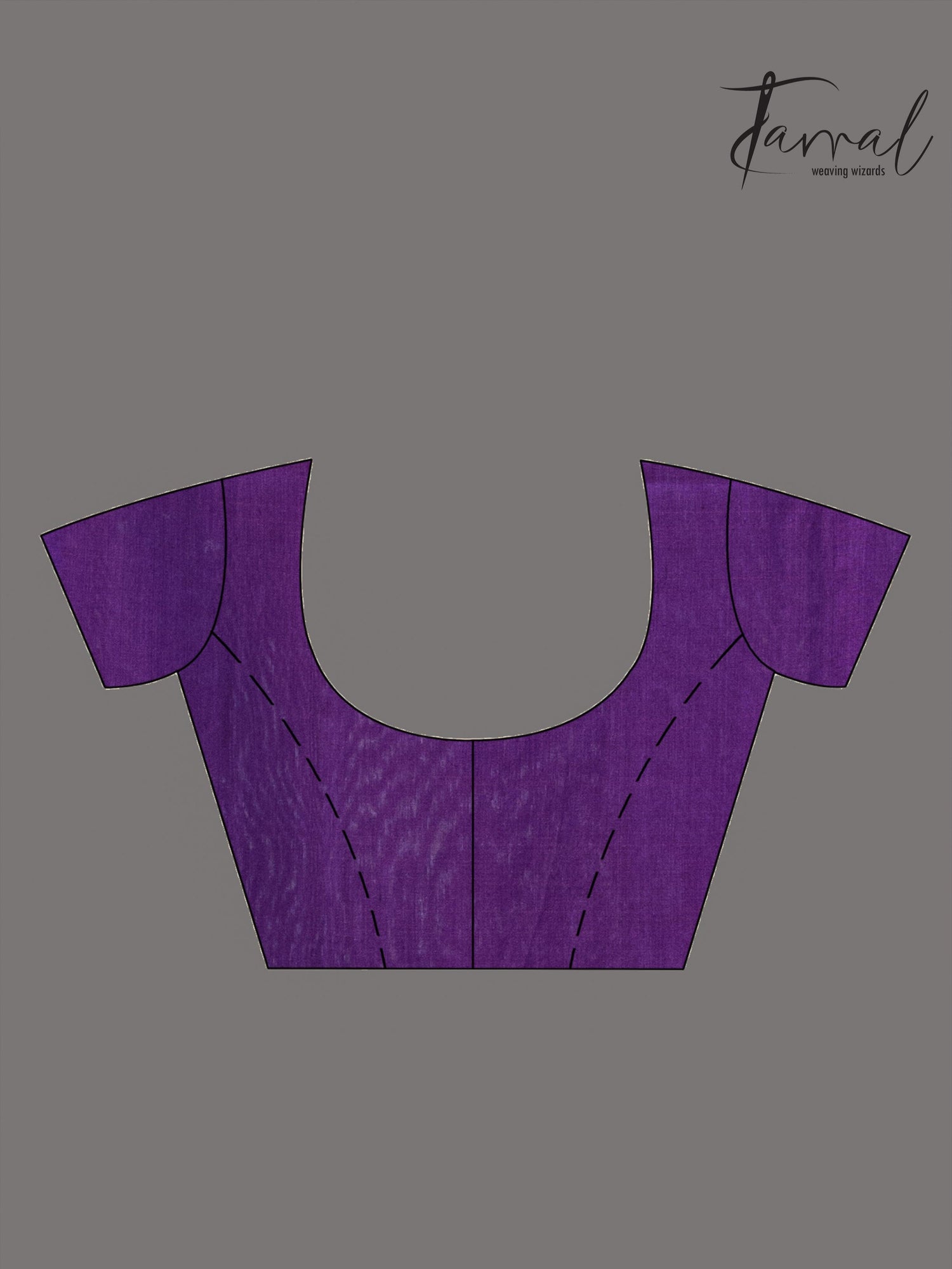 Blue with rani pallu golden lotus matka silk handwoven jamdani saree - Tamal Boutique