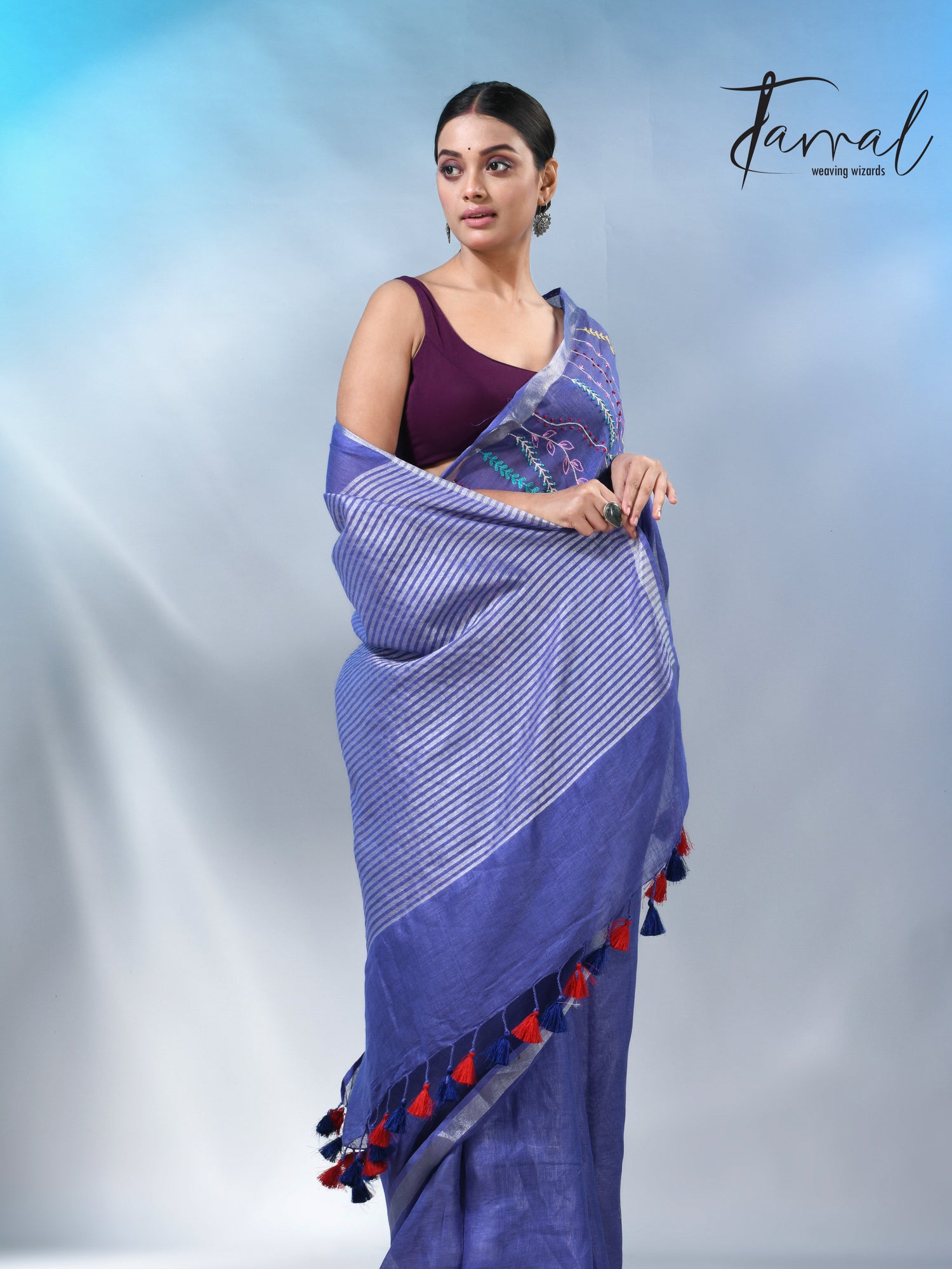 jamdani saree, jamdani, handloom, handwoven, saree, silk, dhakai, weaving, kolkatasaree, tamalboutique

